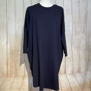 Pomander Place Navy Blue Long Sleeve Crew Neck Shirt Dress Tuckernuck Size L/XL